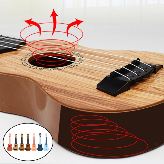 Simpatico giocattolo per chitarra per bambini Ukulele Piccola chitarra a 4