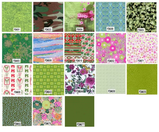 Decopatch Decoupage Printed Paper Green Patterns