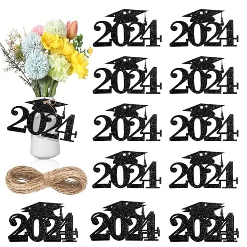 2024 CUTOUTS TAGS Graduation Cap Decoration Graduation Centerpiece