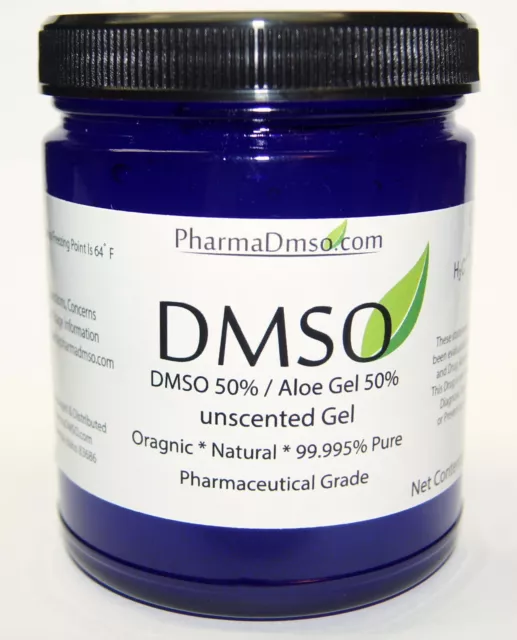 DMSO Gel 9 oz. Pharma Grade DMSO Gel DMSO 50% / Aloe Vera 50% unscented