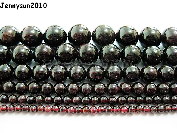 Natural Dark Red Garnet Gemstone Round Beads 15'' 2mm 3mm 4mm 6mm 8mm 10mm 12mm