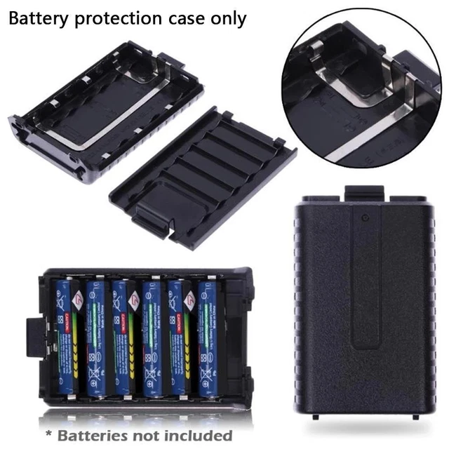 Replacement 6x AAA Batteries Pack Shell Box For Baofeng 5RE Two UV-5R Radio O3G8