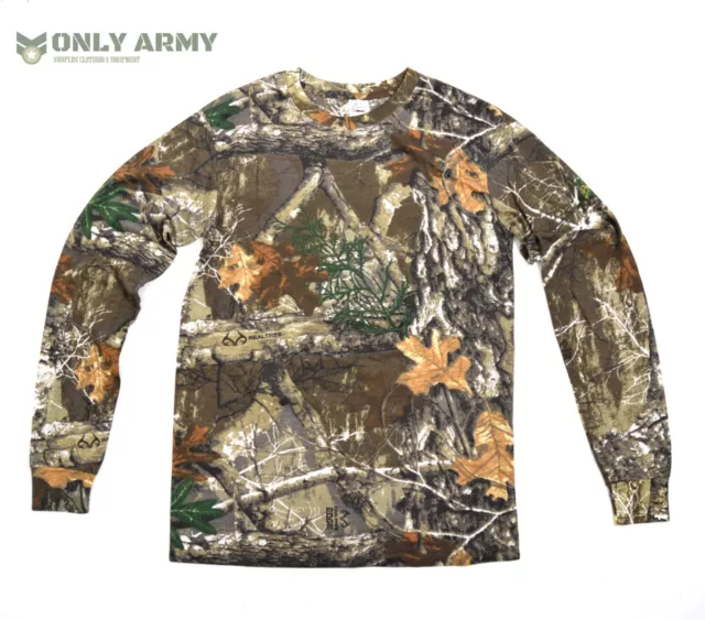 GB Oak Tree Camo Tshirt Long Sleeve Top Realtree ® Edge Camouflage Hunting Army