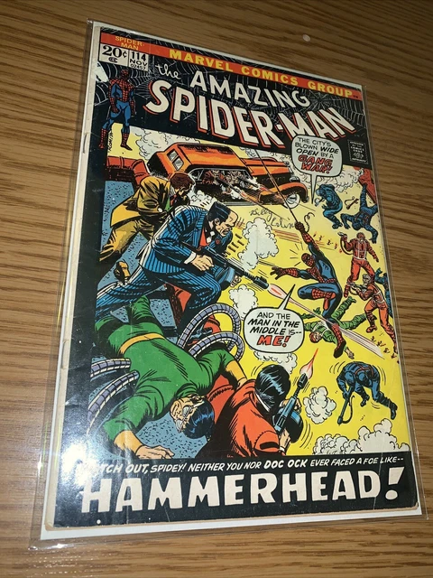 Amazing Spider-Man #114 Nice Bronze Age Marvel Superhero Comic 1972 VG