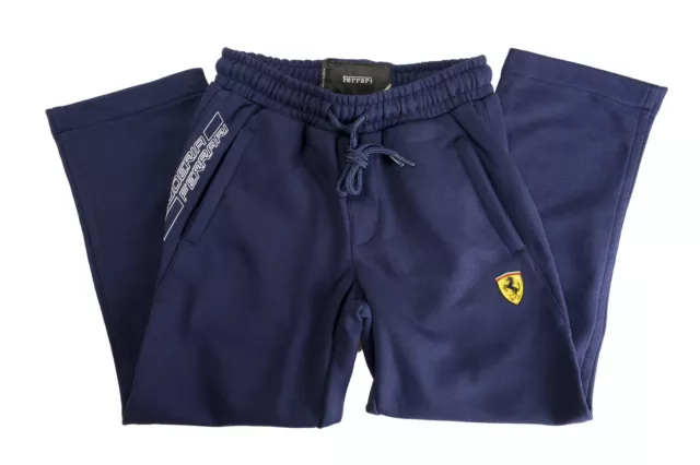 Scuderia Ferrari Bambino " Scudetto Pile " Blu Pantaloni