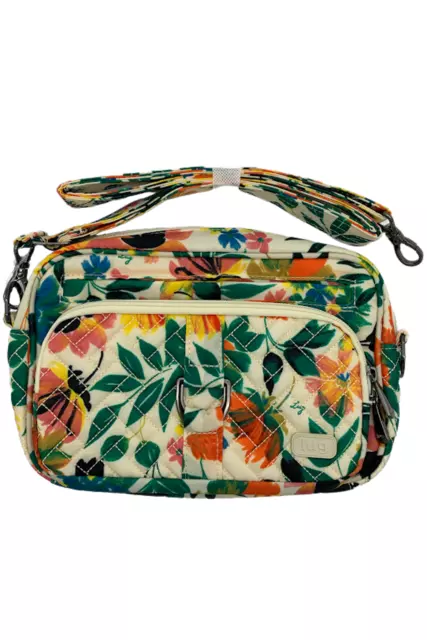 Lug Convertible RFID Crossbody and Belt Bag Carousel Bloom Sand