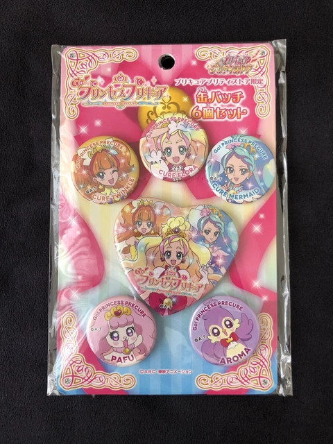PRETTY CURE PRINCESS Precure Button Can Badge Set Flora Twinkle Pafu ...