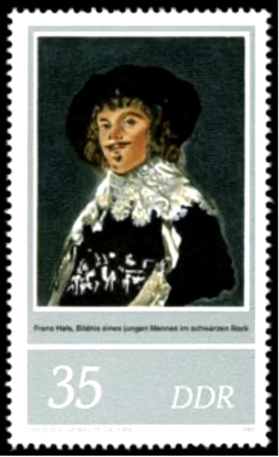 DDR #Mi2546 MNH 1980 Frans Hals Paintings Young Man Portrait [2135]