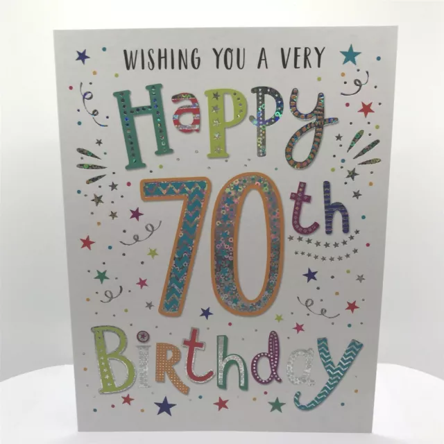 70th Birthday Card Male or Female Suitable for all Age 70 Regal