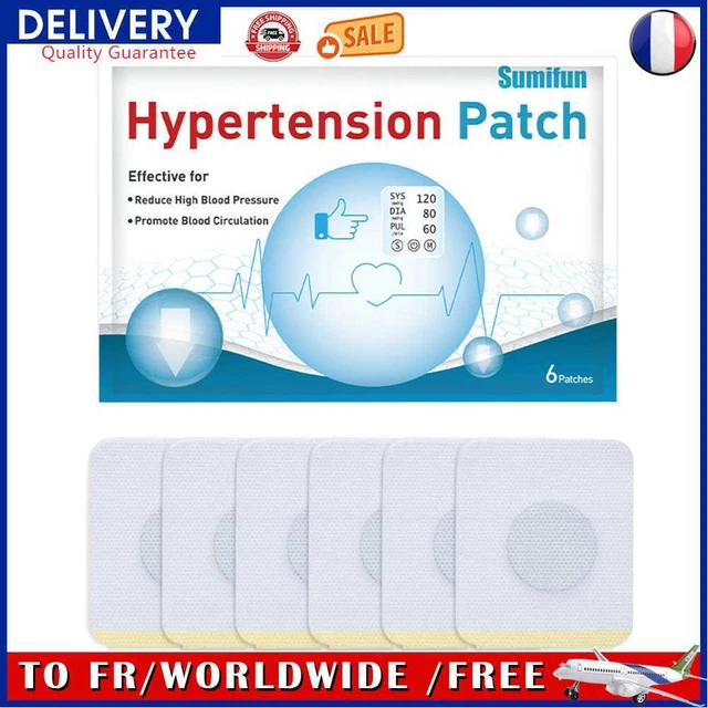 6pcs Hypertension Patch Chinese Plaster Control High Blood Pressure Herbal Patch