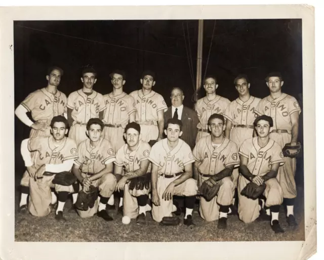 1940s Orig Cuban  Baseball Amateur Team Photo  CASINO BBC Habana