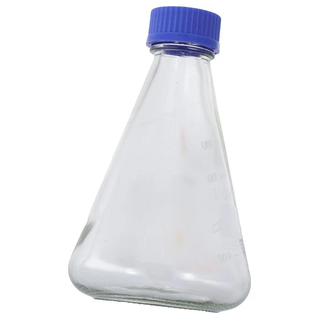 with Blue Screw Cap Chemical Reagent Bottle  Laboratory, School, Classroom