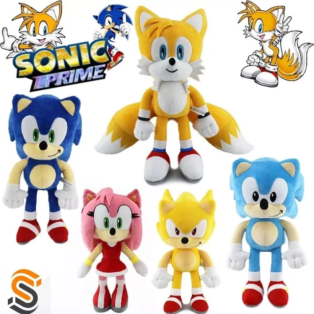 Sonic Stuff Toy – Soft Plush Cartoon Character Doll for Kids & Fans