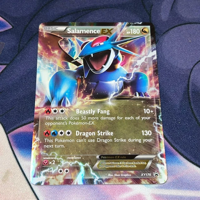 Salamence EX ~ XY170 ~ Half Art ~ PROMO ~ LIGHT PLAY ~ Pokemon Card