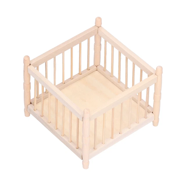 Cama Victoriana De Madera Para Casa De Muñecas – Escala 1/12 – Medidas 6x3x2.8 Pulgadas – Mueble Miniature DIY Para Decorar – Accesorio Personalizable