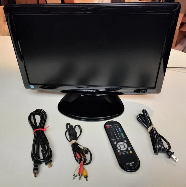 Sharp AQUOS LC-19SB24U 19" 720p,LCD/HDTV/Monitor 1366 x 768 16.9 w/Remote,Bundle