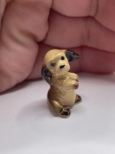 Vintage Hagen Renaker Cocker Spaniel Dog Miniature Figurine Tiny Decor Retired**