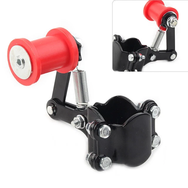 Motorcycle Red Aluminum Adjuster Chain Tensioner Bolt On Roller For Chopper ATV