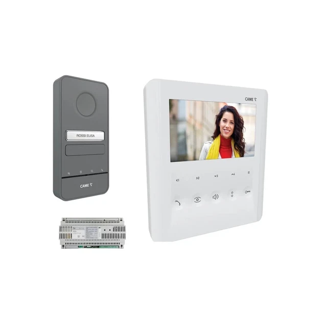 TMEZON Kit Videocitofono Monofamiliare 4 Fili 1080P Con Due Monitor - Foto 5