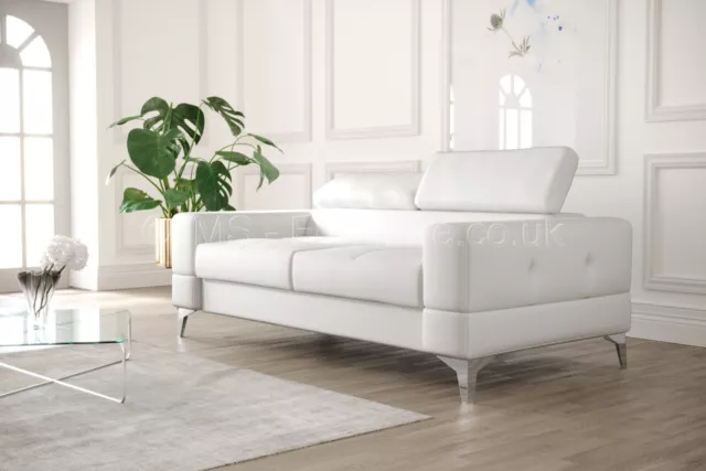 New Sofa TORONTO 2 seater -  White or Black - Faux Leather !!!