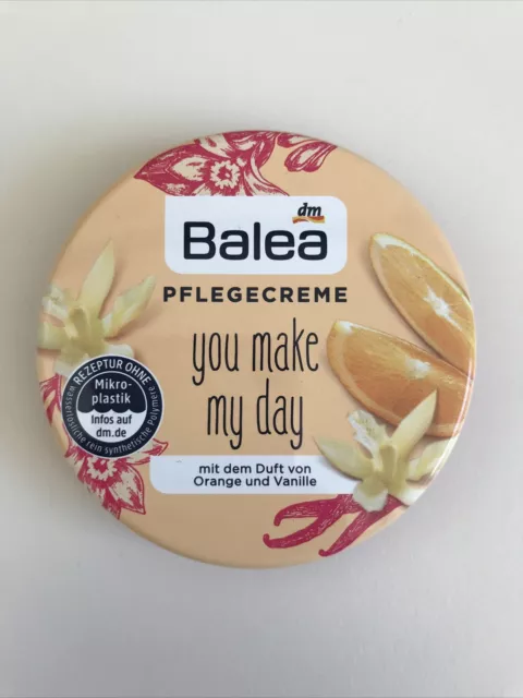 (266,33€/L) Balea Pflegecreme you make my day Orange & Vanille Vegan 30ml