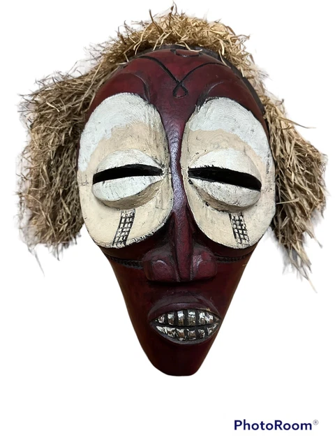 African Tribal Mask Chokwe People Angola  18” H