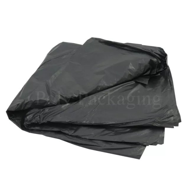 200 x BLACK BIN BAGS(18x29x39")457x737x991mm Refuse Sacks Kitchen Bins Waste 3