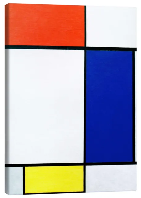 Leinwandbild Komposition mit Rot, Gelb, Blau - Piet Mondrian