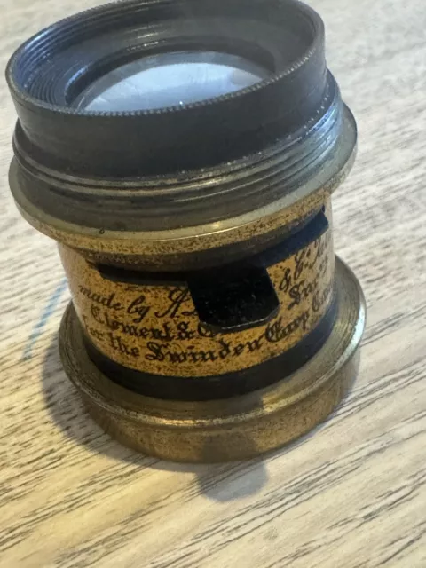 Brass Rectilenear Camera Lens By Laverne & Paris For The  Swinden-Earp Camera