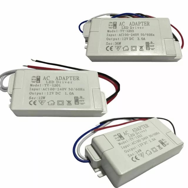 Transformateur LED Alimentation Pilote Driver DC12V Adaptateur Secteur