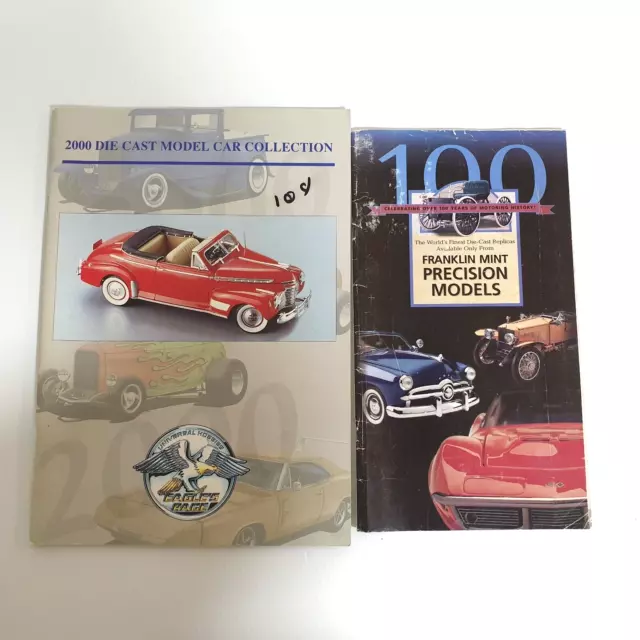 2 Brochures: Franklin Mint Precision Models & 2000 DieCast Model Car Collection