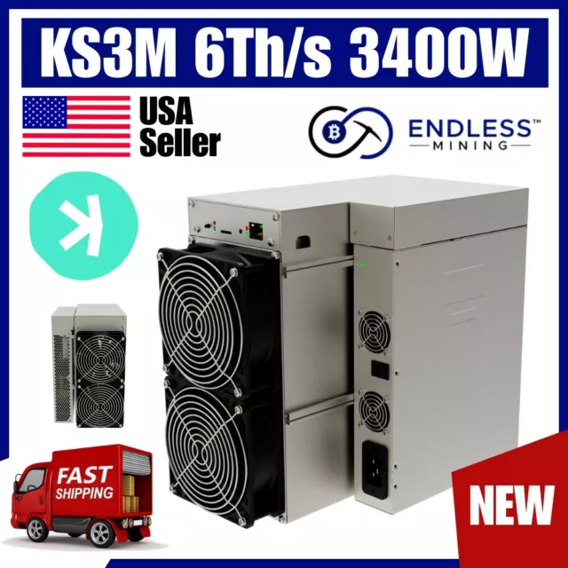 IceRiver KAS KS3M 6Th/s 3400W Input Voltage 170-300V AC NEW USA SELLER