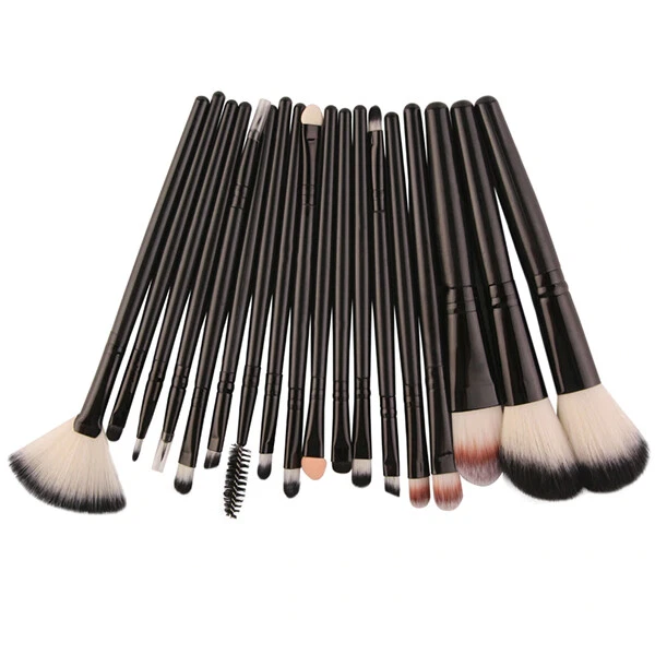 18 PZ SET TRUCCO PROFESSIONALE PENNELLINI CIGLIA PENNELLI BLUSH FONDOTINTA il