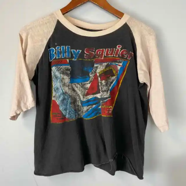 Billy Squier Ratt 1984 Out of the Cellar Signs of Life Tour Concert Shirt