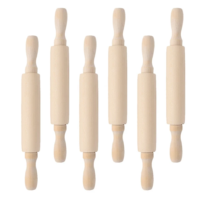Mini Spilla Rotolabile Biscotti Francesi Pizza Mini Biscotti Rotolamento Legno
