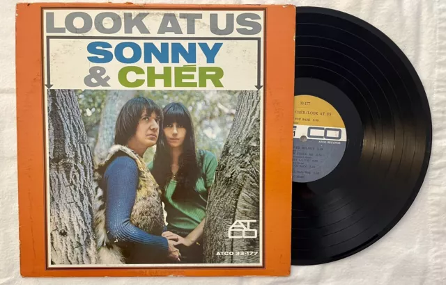 Sonny & Cher – Look At Us (1965, Vinyl) Atco Records Vintage