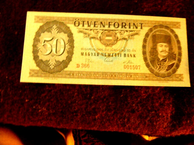 Hungary 50 forint 1969   EXTRA FINE ++   paper rough