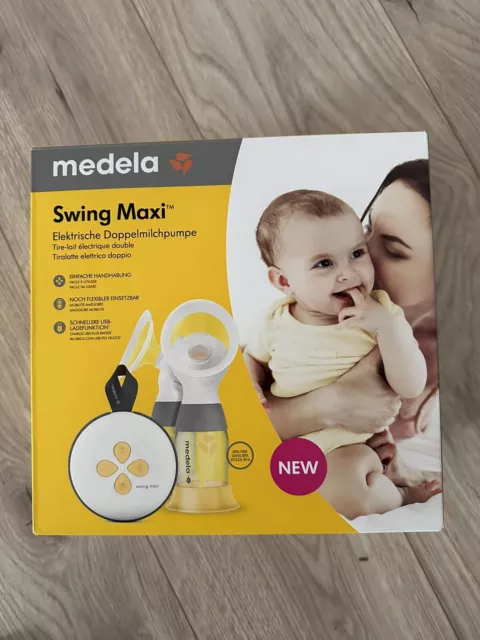 Medela Swing Maxi Doppel-Milchpumpe NEU/ unbenutzt  Akkubetrieben USB