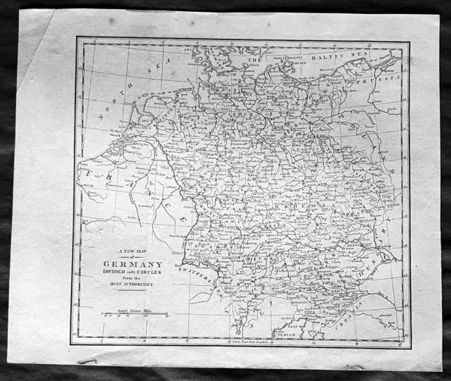 1790 Thomas Kitchin Antique Map of Germany, Bohemia & Poland to Italy