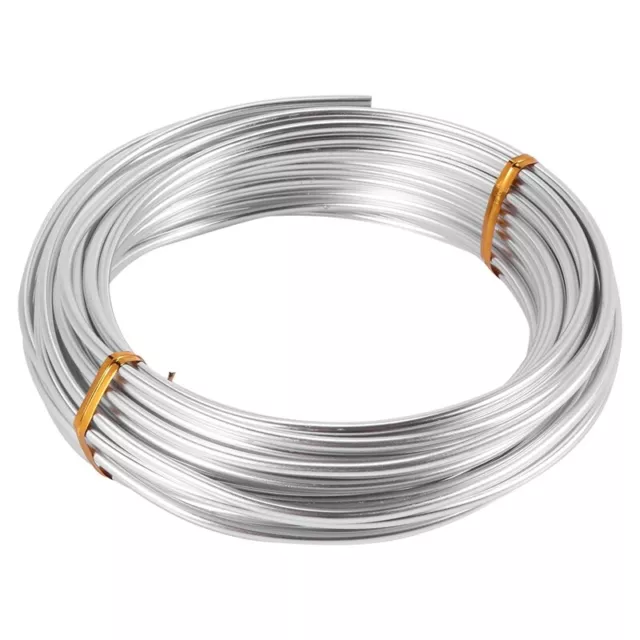 3mm Aluminium Wire 10M Craft Silver Wire for Jewellery Making Clay4273