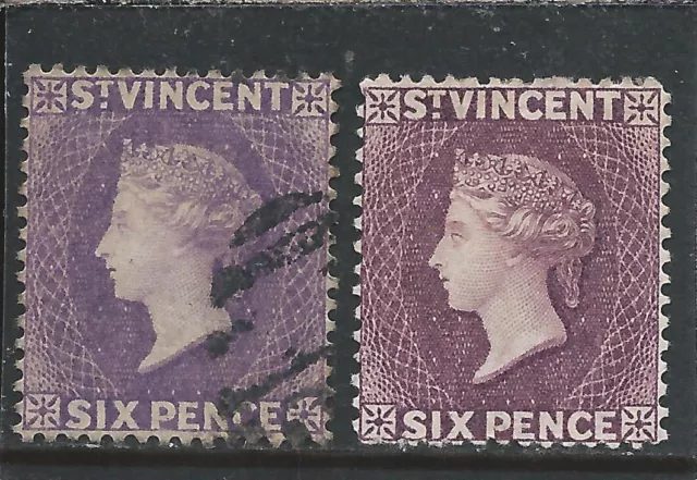 ST VINCENT 1885-93 6d VIOLET USED SG 52 CAT £225