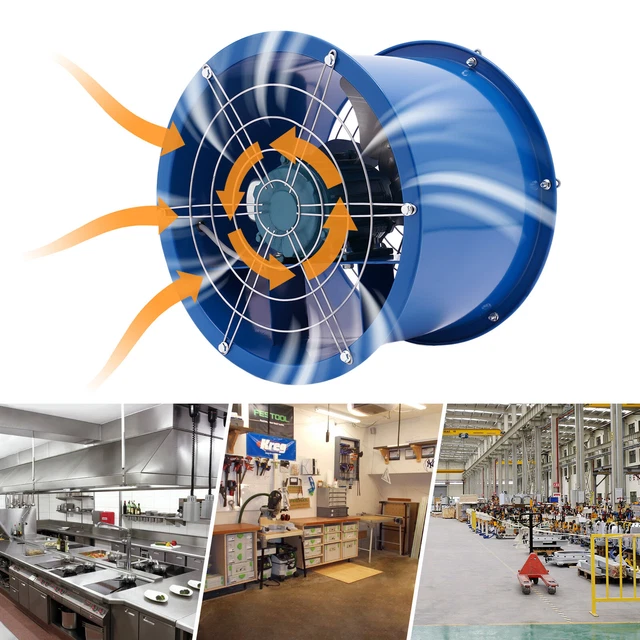 PORTABLE 16''EXTRACTOR FAN Blower Spray Booth Paint