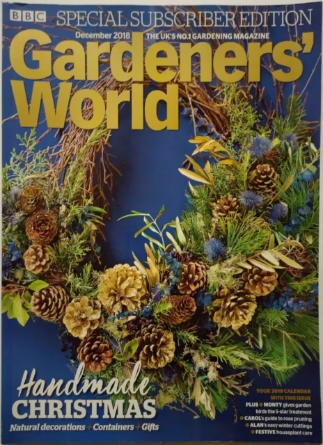 BBC Gardeners' World Magazine - December 2018, Handmade Christmas - Special Edit