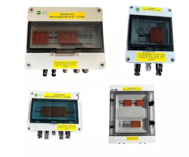 0% Pv Solar Anschlusskasten Photovoltaik Überspannungsschutz Ac Dc 1-2 Strings