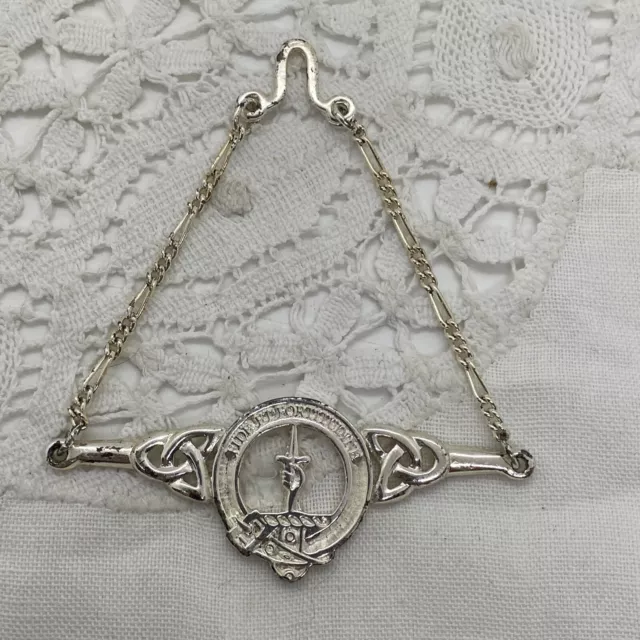 VINTAGE Shaw Clan Copri Bottone Copri Collare Pendente Medaglia Celtico Scozzese