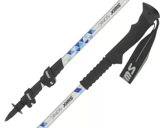 Swix Sonic Tourer Unisex 3-teilige Aluminium-Wanderstöcke Klemmverschlußsytem 1P