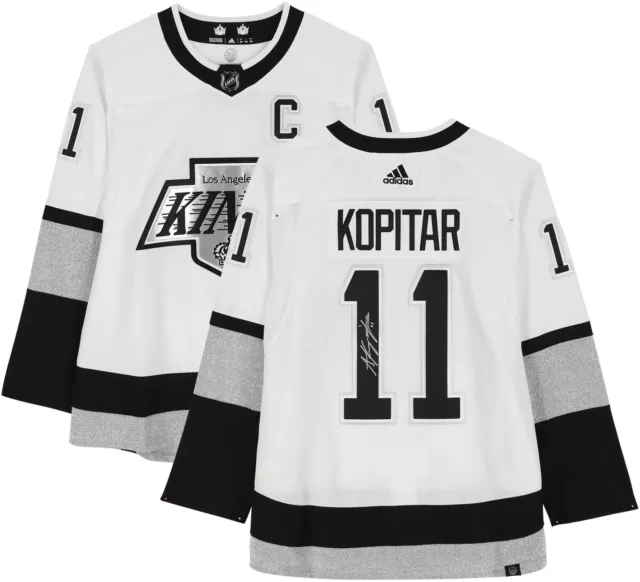 Anze Kopitar Los Angeles Kings Signed White Alternate Adidas Authentic Jersey