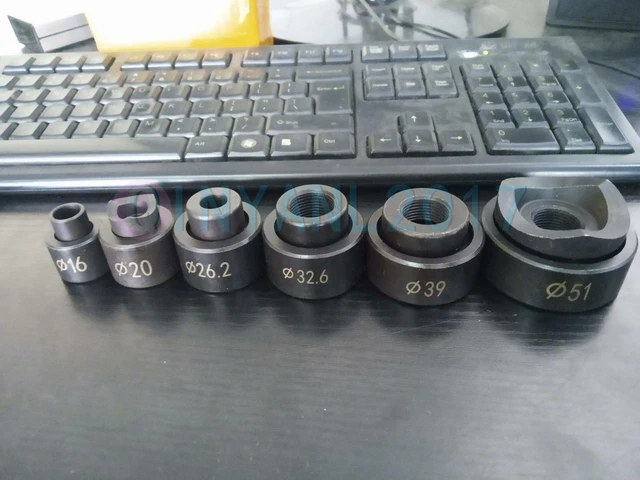 6 Die 16-51MM Hydraulic Knockout Punch Driver Kit Hole Tool molds