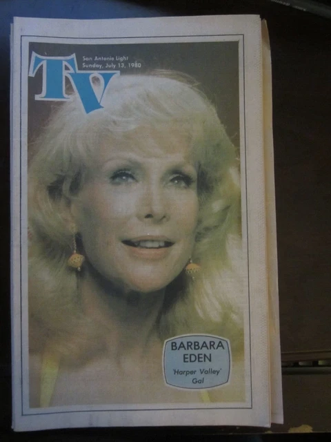 TV WEEK GUIDE Regional Magazine July 1980 Barbara Eden Harper Valley ...