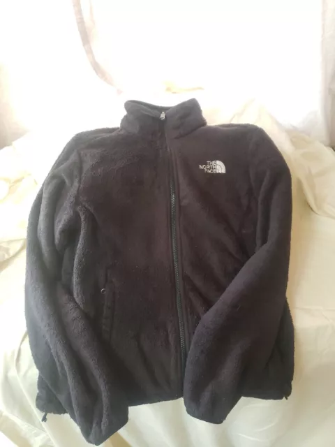 THE NORTH FACE Woman Osito Black Fleece Full Zip Deep Pile Sweater Jacket Small